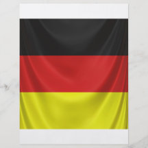 drapeau allemand carré drapé tract customisé