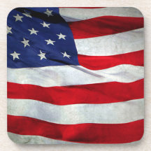 Drapeau américain affligé dessous-de-verre