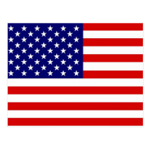Drapeau américain carte postale