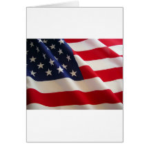 Drapeau américain cartes de vœux