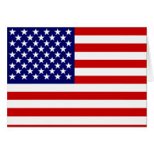 Drapeau américain cartes de vœux