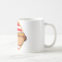 Drapeau américain de hot-dog tasse à café
