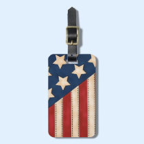 Drapeau américain étiquettes à bagages