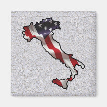 Drapeau américain italien aimants