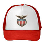Drapeau américain patriotique vintage et Eagle cha Casquette De Camionneur