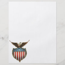 Drapeau américain patriotique vintage et Eagle cha Prospectus
