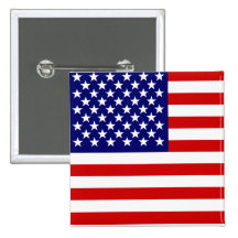Drapeau américain pin's avec agrafe