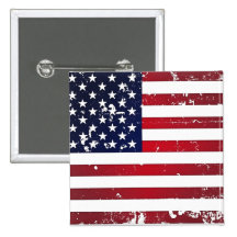 Drapeau américain pin's avec agrafe