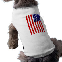 Drapeau américain tee-shirt pour toutou