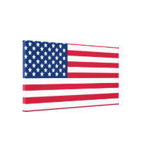 Drapeau américain toile tendue sur châssis