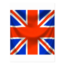 drapeau anglais carré cartes postales