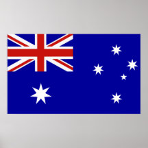 Drapeau australien poster
