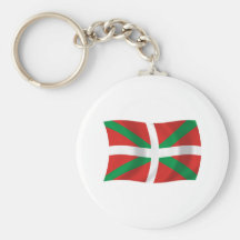 Drapeau Basque Keychain de personnes Porte-clefs