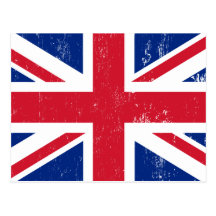Drapeau britannique BRITANNIQUE de l'anglais de la Cartes Postales