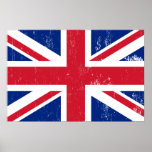 Drapeau britannique BRITANNIQUE de l'anglais de la Posters