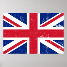 Drapeau britannique BRITANNIQUE de l'anglais de la Posters