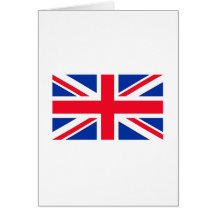 Drapeau britannique carte de vœux