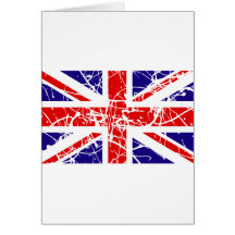 Drapeau BRITANNIQUE Carte De Vœux