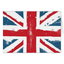 Drapeau britannique cartes de vœux
