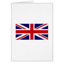 Drapeau britannique cartes de vœux