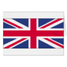 Drapeau britannique cartes de vœux