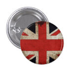 Drapeau BRITANNIQUE grunge de fierté BRITANNIQUE Badge Avec Épingle