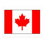 Drapeau canadien carte postale