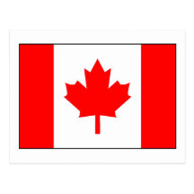 Drapeau canadien carte postale