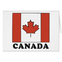 Drapeau canadien cartes de vœux