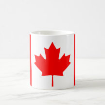 Drapeau canadien tasse