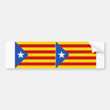 Drapeau catalan de l'indépendance de DEUX "L'Estel Autocollants Pour Voiture