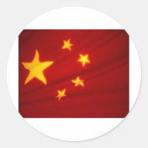 Drapeau chinois autocollants