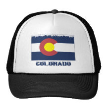 Drapeau congelé du Colorado Casquettes