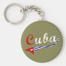 Drapeau cubain porte-clefs