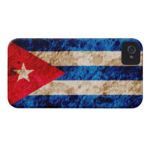 Drapeau cubain rocailleux coque Case-Mate iPhone 4