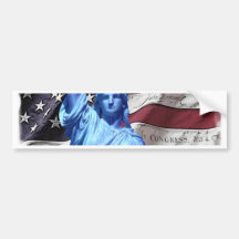 Drapeau d'adhésif pour pare-chocs et statue de la  autocollant pour voiture