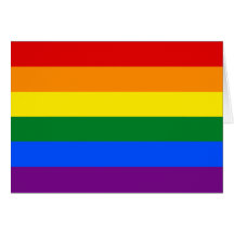 Drapeau d'arc-en-ciel de gay pride de LGBT Carte De Vœux