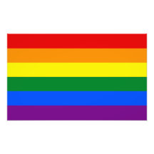 Drapeau d'arc-en-ciel de gay pride de LGBT Photo