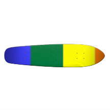 Drapeau d'arc-en-ciel de gay pride skateboards