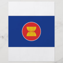 Drapeau d'ASEAN Prospectus Avec Motif