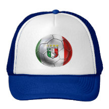 Drapeau de ballon de football de l'Italie Forza Az Casquette De Camionneur