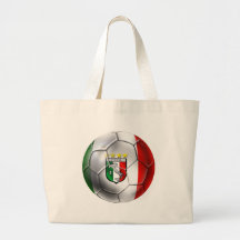 Drapeau de ballon de football de l'Italie Forza Az Sacs Fourre-tout