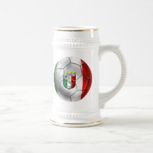 Drapeau de ballon de football de l'Italie Forza Az Mug