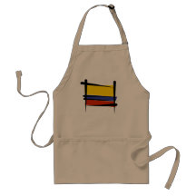 Drapeau de brosse de la Colombie Tabliers