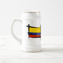 Drapeau de brosse de la Colombie Tasse