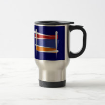 Drapeau de brosse de l'Arménie Mugs