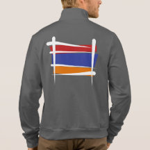 Drapeau de brosse de l'Arménie T-shirt