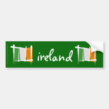 Drapeau de brosse de l'Irlande Autocollant Pour Voiture