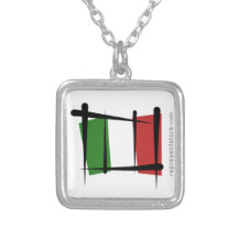 Drapeau de brosse de l'Italie Pendentifs