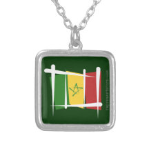 Drapeau de brosse du Sénégal Collier